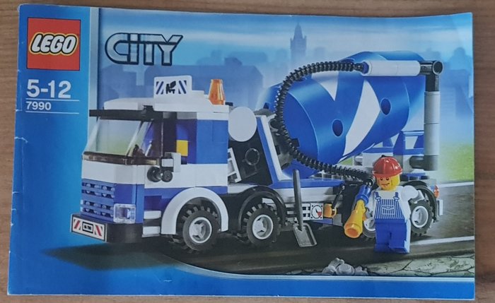 LEGO - 城市 - 7990 - Betonwagen - 丹麥