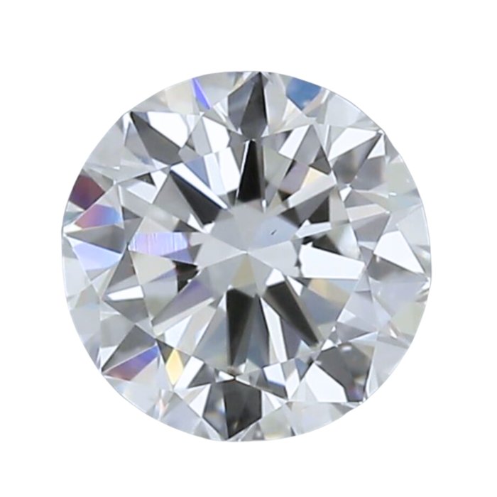 1 pcs Diamante - 1.00 ct - Rotondo - E - VS2