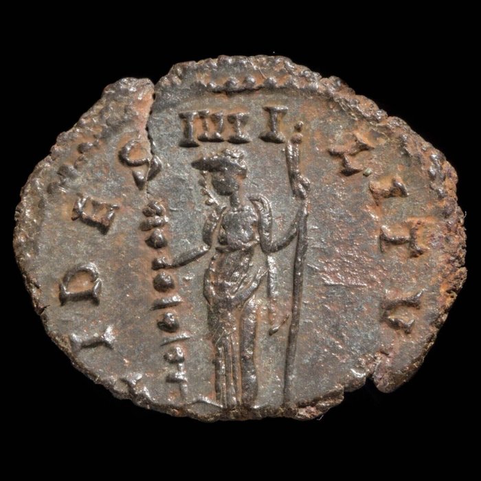 羅馬帝國. 加里恩努斯 (AD 253-268). Antoninianus Rome - FIDES MILITVM  (沒有保留價)