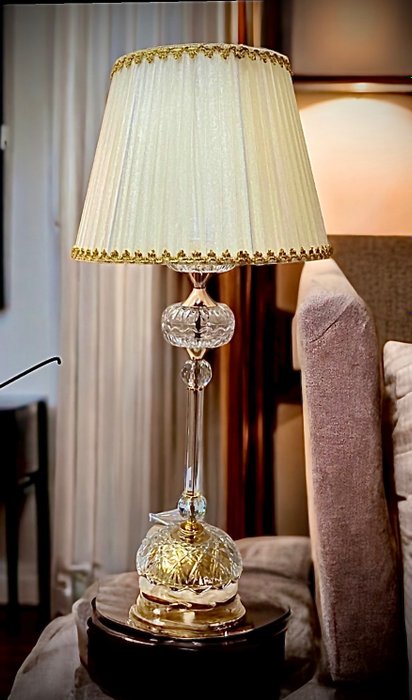 slc illumina MG - Lampa stołowa (1) - Złoto Ricciego - Kryształ
