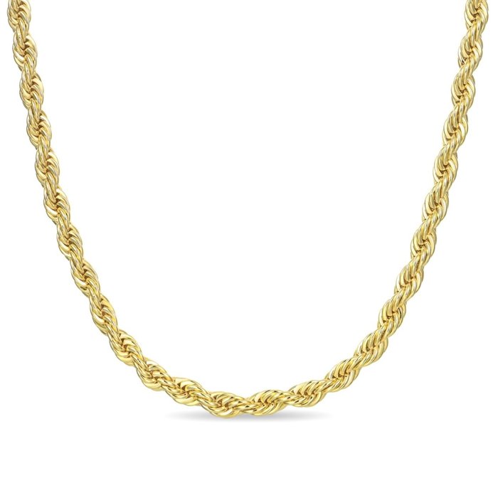 No Reserve Price - Collana Fune - 2.4 g - 45 cm - 18 Kt - Necklace - 18 kt. Yellow gold