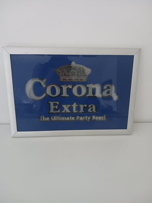 Corona - Werbeschild - Metall