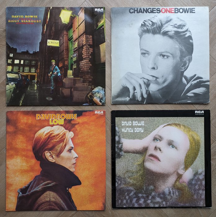 David Bowie - 4 Albums by Bowie!! - Vinylplade - 1976