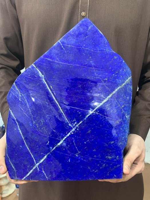 A+++ Kvalitet kongeblå Lapis Lazuli Friform - Høyde: 33.2 cm - Bredde: 25.91 cm- 21700 g - (1)