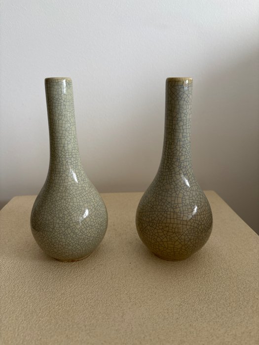 Vase - Porzellan - China - 19.-20. Jahrhundert  (Ohne Mindestpreis)