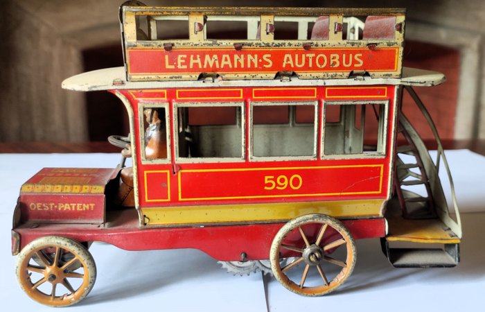 Lehmann  - 錫玩具汽車 Autobus Lehmann - 1920-1930 - 德國