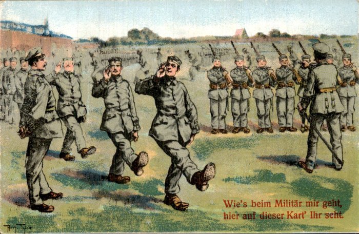 Germania - Arthur THIELE - Militar - Armată - Ilustrator - Carte poștală (6) - 1910-1920