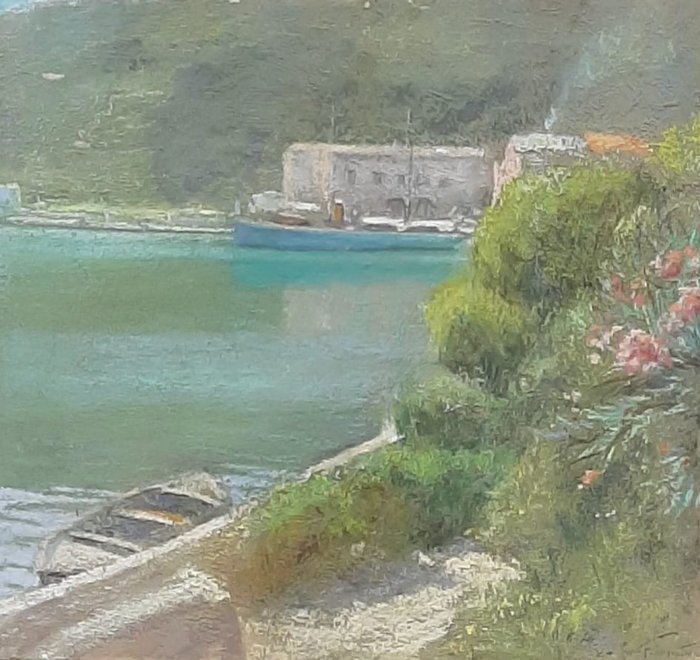 Nicola Fabbricatore (1888-1962) - Paesaggio lacustre