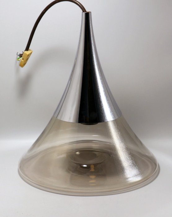 Limburg Glashütte - Hengende taklampe - P 367 - Glass, Stål (rustfritt stål)