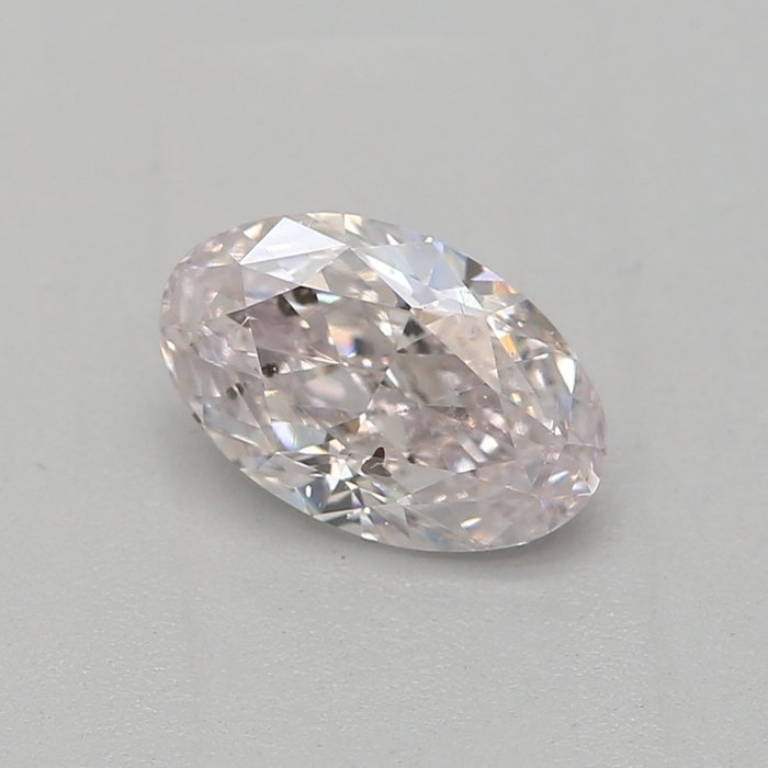 1 pcs Diamant - 0.50 ct - Radiant - very light pink - SI2