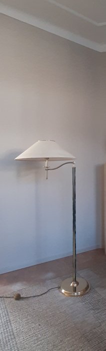Stehlampe mit Schwenkarm (1) - (Ohne Haube) - Messing, Polymer