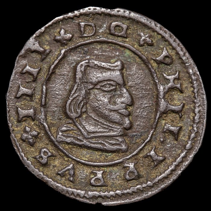 España. Felipe IV (1621-1665). 8 Maravedís 1662 Granada N
