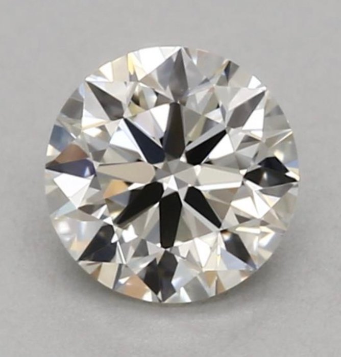 Diament - 0.30 ct - brylantowy, okrągły - J - IF (bez skaz wewnętrznych)