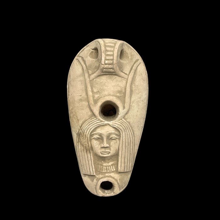 Muinaisen egyptiläisen kopio Öljylampun muotoinen patsas  (Ei pohjahintaa)