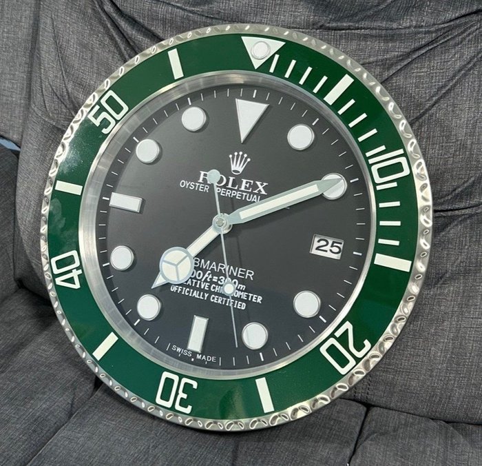 Ceas de perete - Rolex Submariner - Oțel (inoxidabil) - 2020+