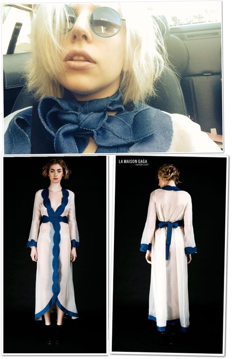 Lady Gaga - Original Robe Worn in Hearst Castle California - 7th February, 2014. - Costume indossato dall'artista - 2014 - Certificato
