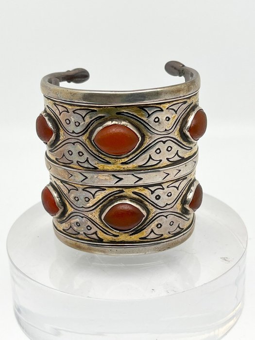 Bilezik - Tekke turkmeno - Argento, dorato a fuoco - Turkmenistan - 20 ° secolo