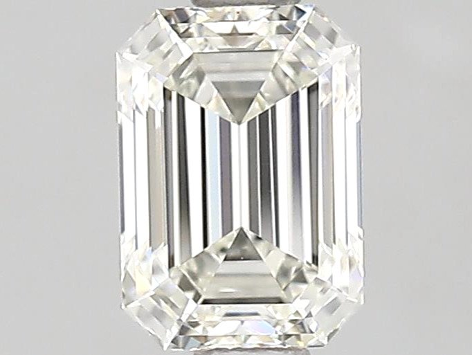 1 pcs 鑽石 - 0.80 ct - 祖母綠形 - J(極微黃、從正面看是亮白色) - VVS1
