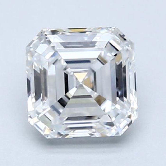 1 pcs Diamant - 1.01 ct - Asscher - D (kleurloos), ---No Reserve Price------Ideal Cut Natural Square Emerald Cut--- - VVS1