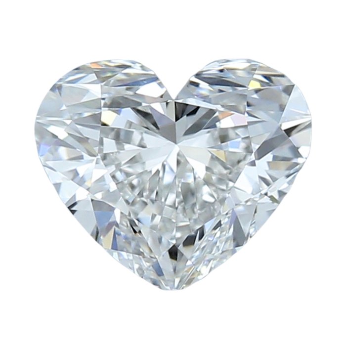 1 pcs Diamante - 1.00 ct - Corazón - E - VVS2