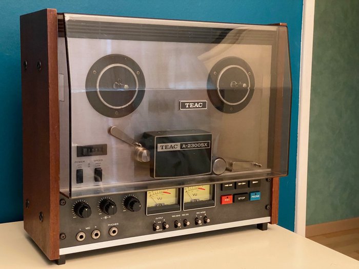 TEAC - A-2300SX with plexiglass dust cover - Reel to reel deck 18 cm -  Catawiki