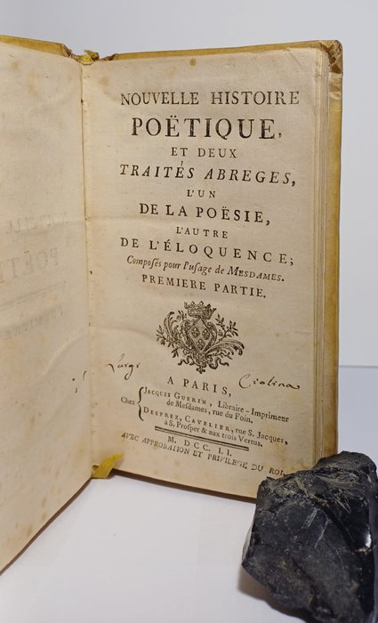 Jacques Hardion - Nouvelle Historie Poetique - 1751