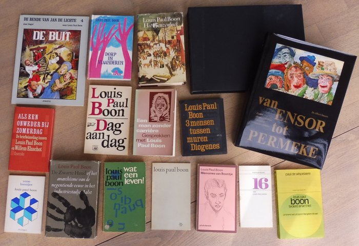 Louis Paul Boon - Lot met 15 uitgaven in eerste druk - 1966-1989