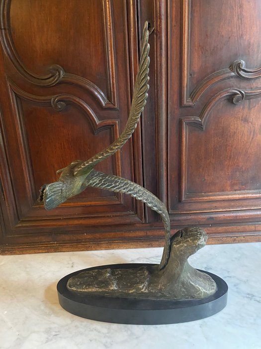 Rulas - Skulptur, Gabbiano - 61 cm - Bronze - 1940