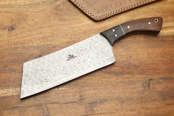 Söldjer - 餐刀 - 全唐切肉刀，手工切肉刀 - 木, 折叠 15n20 和 1095 钢、树脂