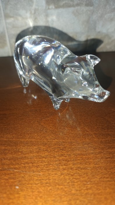 Baccarat - Sculpture, "L'Animal" cochon Maiale little - 6 cm - Crystal