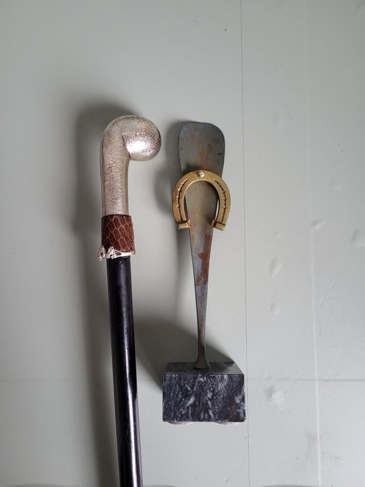 拐杖  (2) - Polosport 手杖 -800 銀 - 蛇皮 - 青銅色