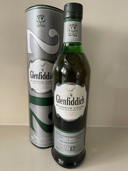 Glenfiddich 2000 12 years old - Millennium - Original bottling  - b. 2012  - 70厘升