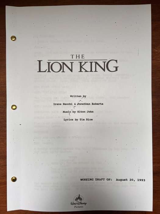The Lion King, (1994) - Rowan Atkinson, Jeremy Irons, James Earl Jones, Matthew Broderick - Walt Disney Pictures