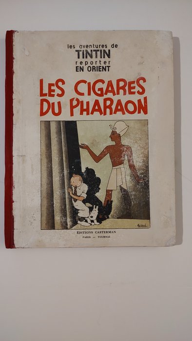 Tintin 4 - Les cigares du pharaon (P6) - C - N&B - 1 Album - Prima edizione - 1934