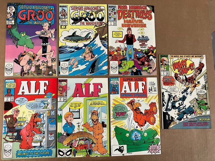 Alf, Groo, and various Marvel Comics - 9 Comic