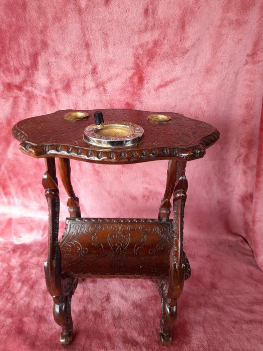 桌架 - 吸煙桌 - 樹脂, 粗鋅, 青銅色, 碳纖維