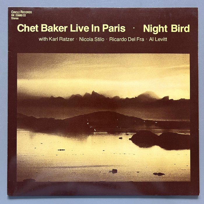 Chet Baker - Live in Paris - Night Bird (1st pressing) - 單張黑膠唱片 - 第一批 模壓雷射唱片 - 198