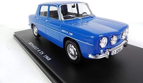 IXO/Hachette/Atlas 1:24 - Pienoismalliauto - Renault 8 TS 1968 - blauw - nieuw in originele verpakking