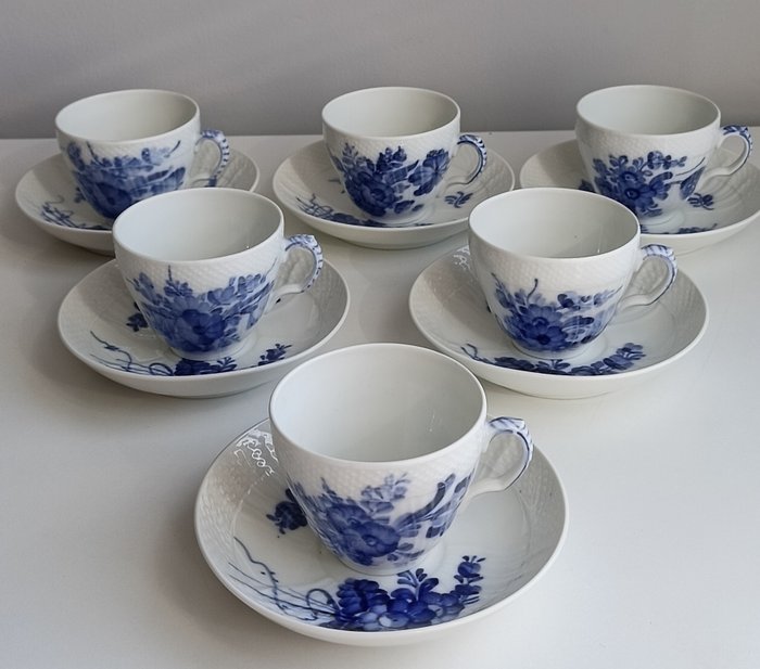 Royal Copenhagen - 整套咖啡杯具 (12) - 瓷器