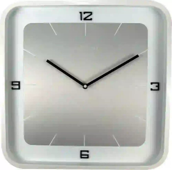Zegar ścienny - zegar ścienny - Nextime Designer Wanduhr 40x40x4cm Holz Square Wall Klavierlack 207,50€ NEU OVP - Drewno - 2020+