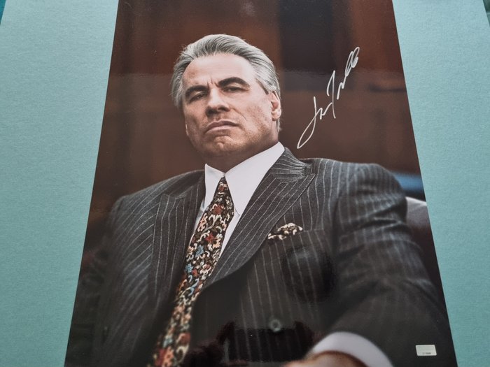 Signed by John Travolta - with Certificate Celebrity Authentics - Large Size 16x20 inch - Gotti