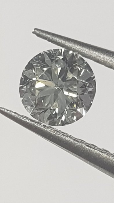 1 pcs 鑽石 - 0.50 ct - 明亮型 - I(極微黃、正面看為白色) - VS2, no reserve price