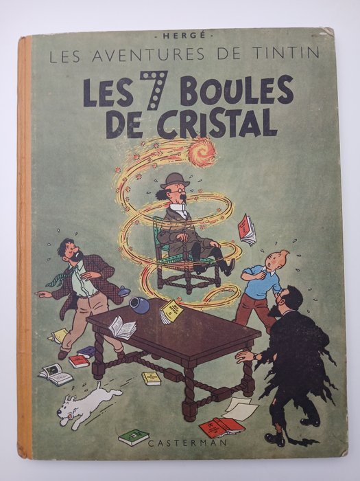 Tintin T13 - Les 7 Boules de Cristal (B2) - C - 1 Album - EO - 1948