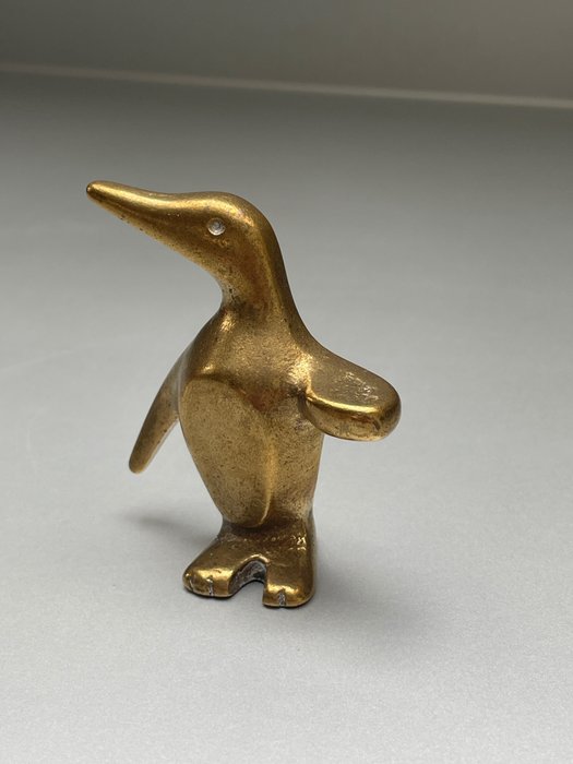 Walter Bosse - Sculpture, Pinguin - 9 cm - Brass
