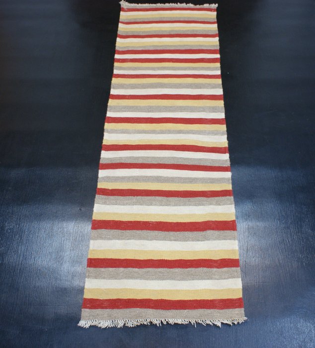 手工編織 Ghashgai Kilim 羊毛新品 - 地毯 - 188 cm - 55 cm