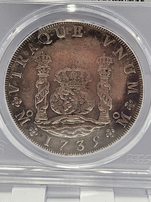 Hiszpania. Felipe V (1700-1746). 8 Reales 1735 Mexico MF - NO RESERVE