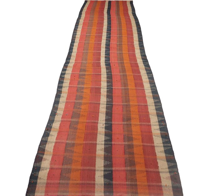 法尔斯凯利姆 - 加什盖 - 凯利姆平织地毯 - 428 cm - 100 cm