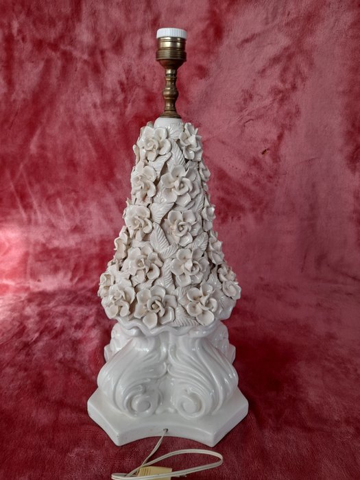 Manises - Lampă  de masă - Alamă, Ceramică