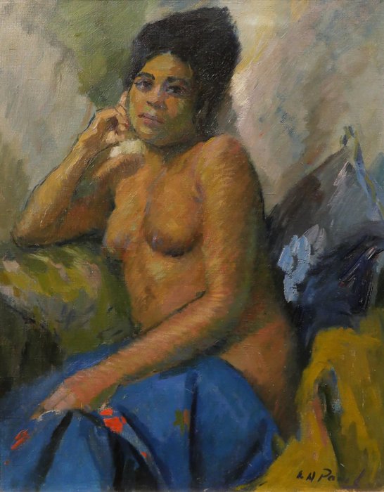 Elie Anatole Pavil (1873-1948) - The Martinican woman, nude woman