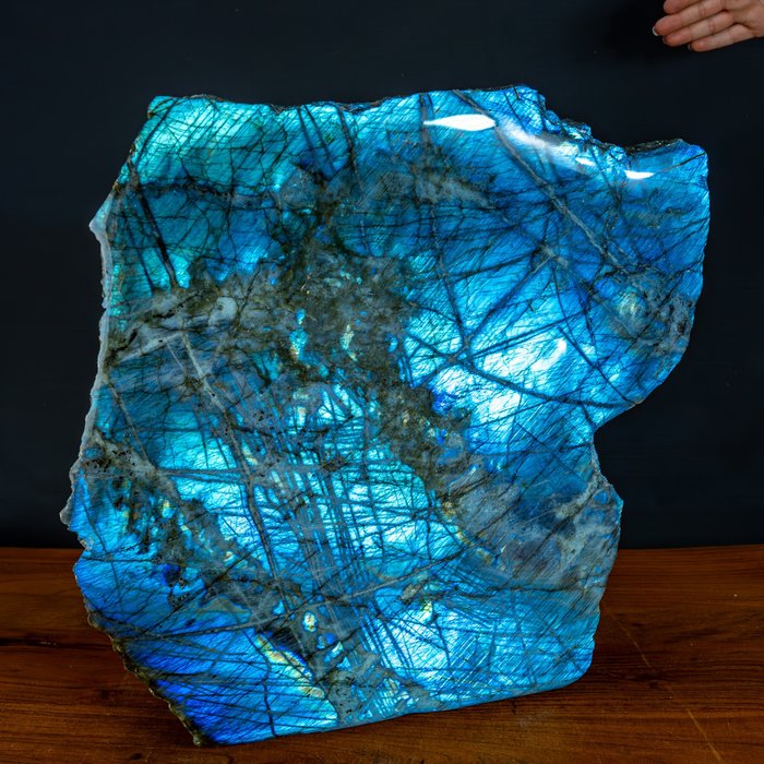 Museumsstück Sehr Großer Sehr Intensiver Labradorit Kristall Freiform- 40273.13 g